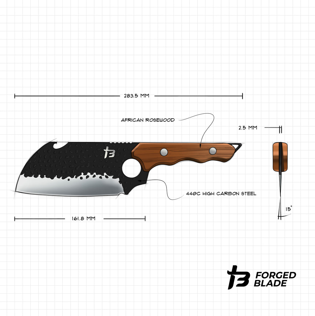 Explorer Series - 6.5" Hybrid Cleaver