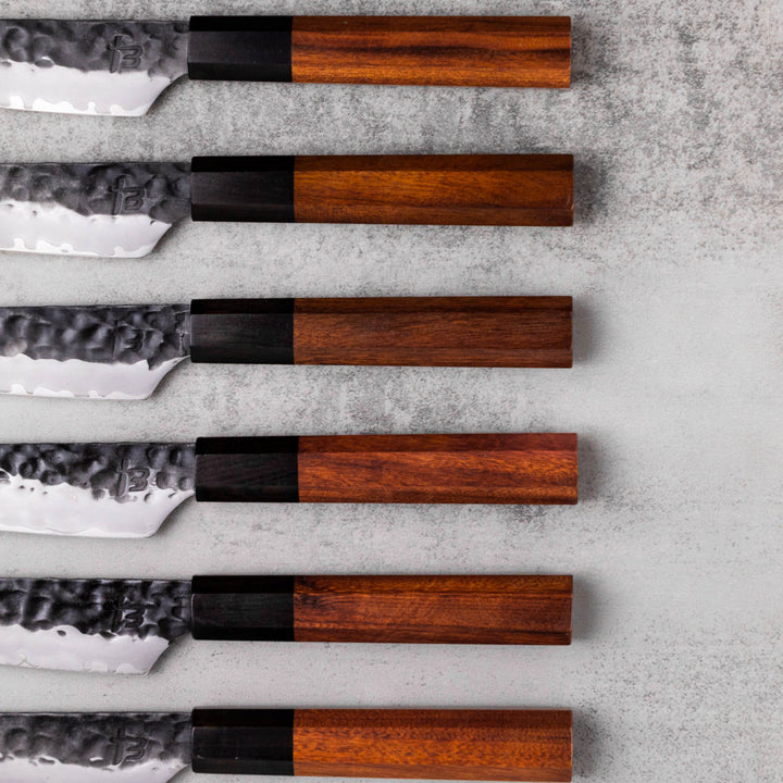 Hanzo - 6 Piece San Mai Steak Knife Set