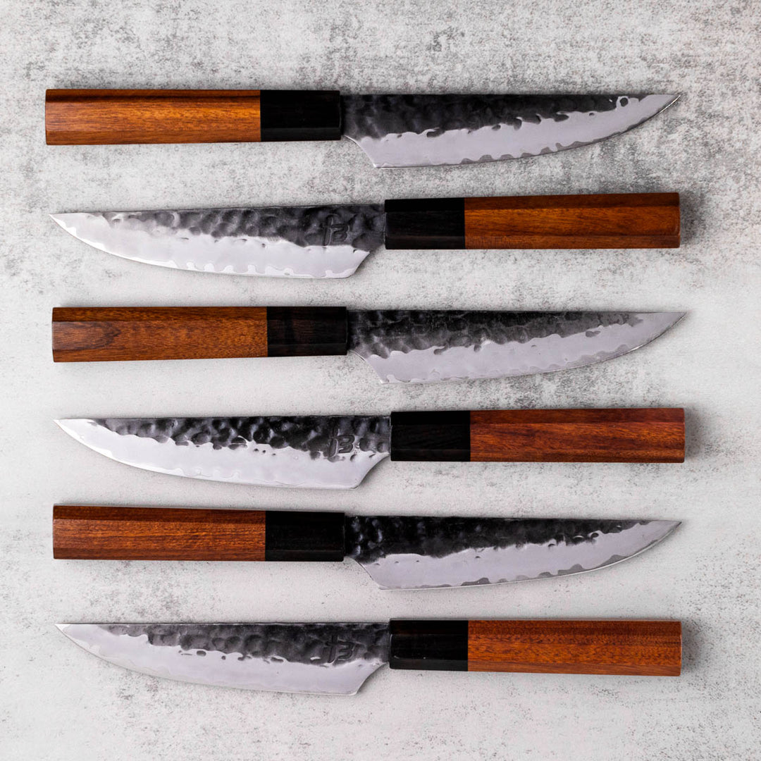Hanzo - 6 Piece San Mai Steak Knife Set