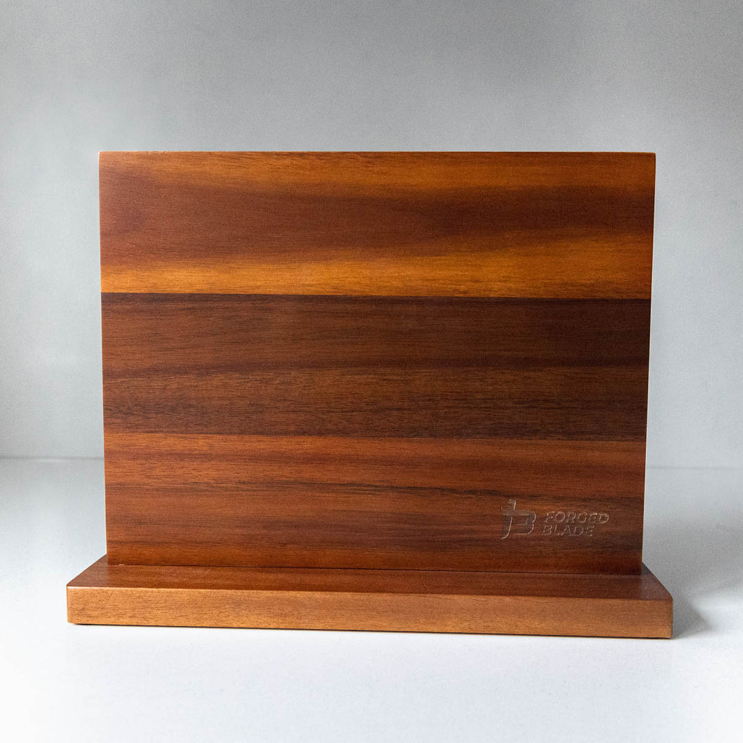 Dual Sided Solid Acacia Wood Magnetic Knife Block