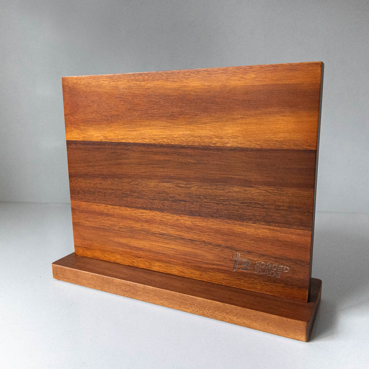 Dual Sided Solid Acacia Wood Magnetic Knife Block