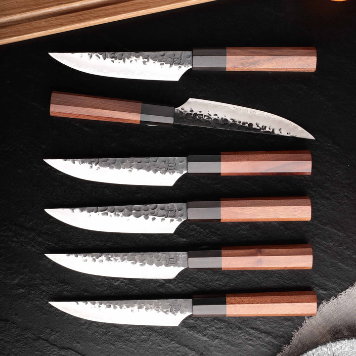 Hanzo - 6 Piece San Mai Steak Knife Set