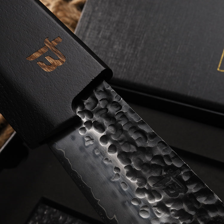 Hanzo - 5 Piece San Mai Kitchen Knife Set – Forged Blade