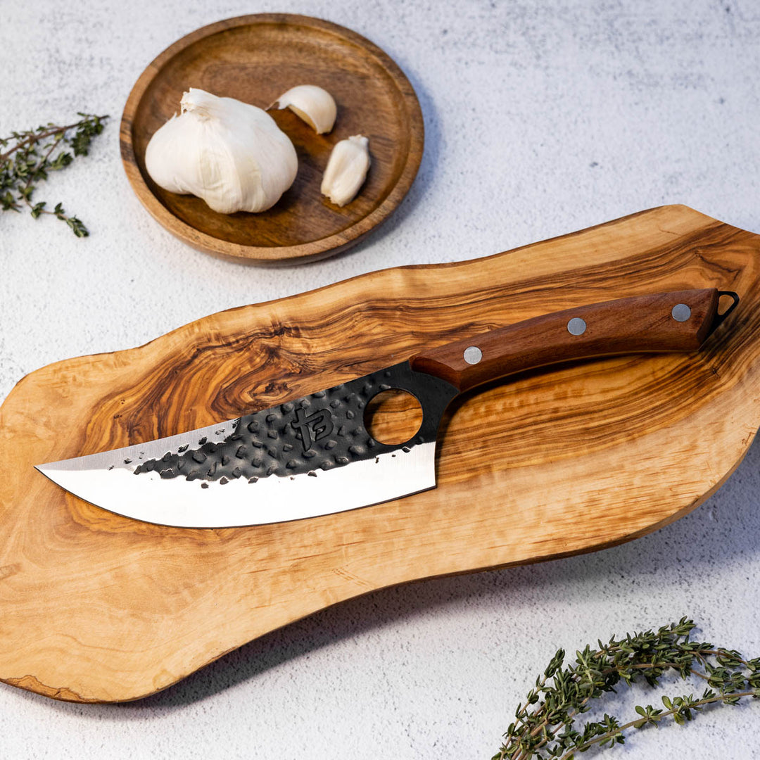 Limited Edition Handmade Damascus 6 Chef's Utility Knife – World